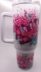 Picture of Red and Pink Butterflies Tumbler